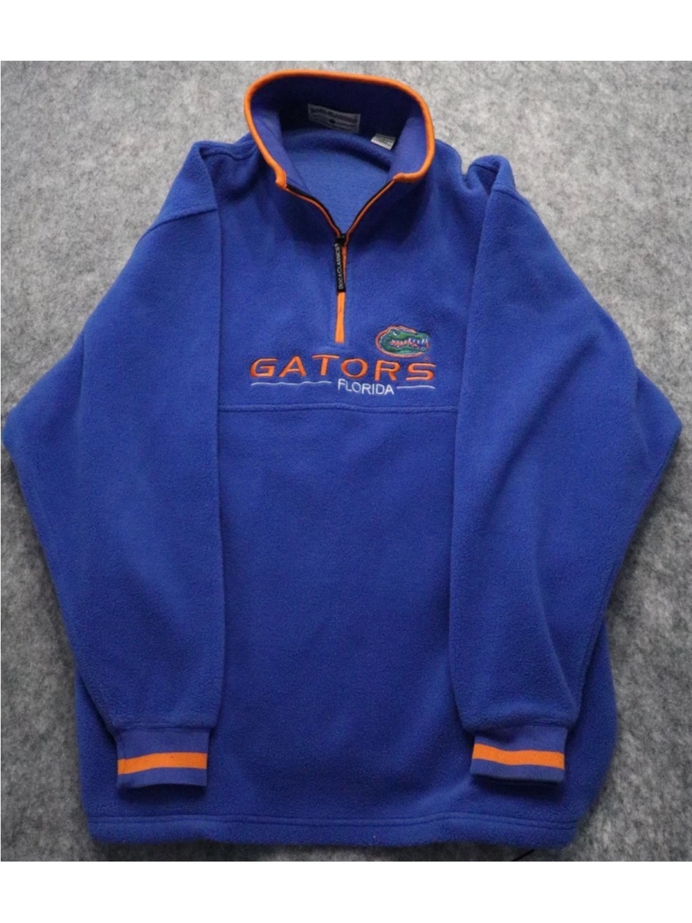 Vintage Boca Classics Florida Gators Sweatshirt Mens M Blue Football Quarter Zip